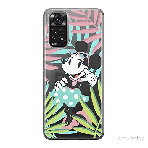 ERT GROUP mobiltelefonfodral för Xiaomi REDMI NOTE 11S 4G / 11 originalt och officiellt licensierat Disney mönster Minnie 040, gedeeltelijk transparant 5905511555252