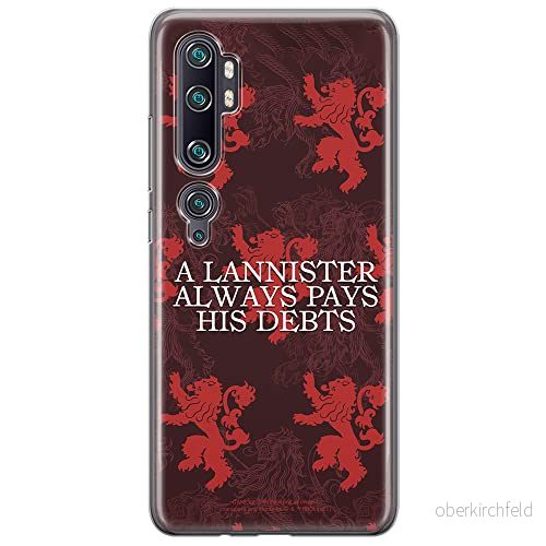 ERT GROUP mobiltelefonfodral för Xiaomi MI NOTE 10 Lite originalt och officiellt licensierat Game od Thrones mönster of 018, fodral tillverkad av TPU plast 5903932690460