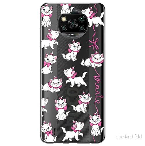 ERT GROUP mobiltelefonfodral för Xiaomi POCOPHONE X3 originalt och officiellt licensierat Disney mönster Marie 008 optimalt anpassad till formen på mobiltelefonen, gedeeltelijk transparant 5905131787132
