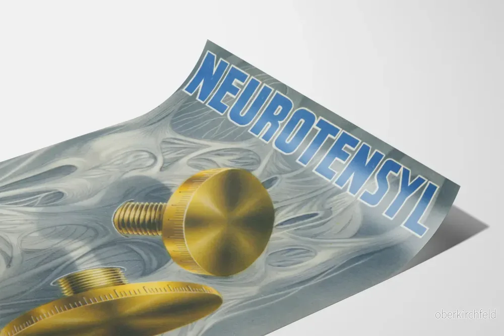 Vintageposter Neurotensyl justeringsskruv för centrala sympatiska - Bild 3
