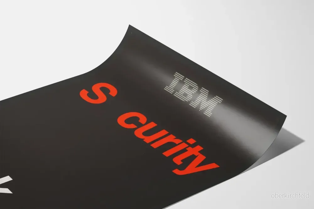 IBM Security läckage poster minimalistisk design - Bild 3
