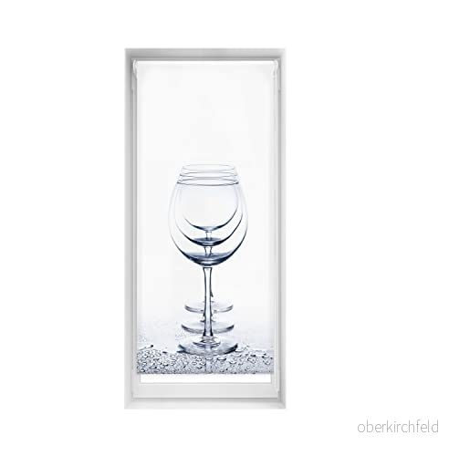 Blindecor Lätt ogenomskinliga västar utan borrning Tryck Estor Blackout Digitalt tryck, Kristall, 65 x 150 cm (bredd per höjd). Tygstorlek 62 145 8434363462564