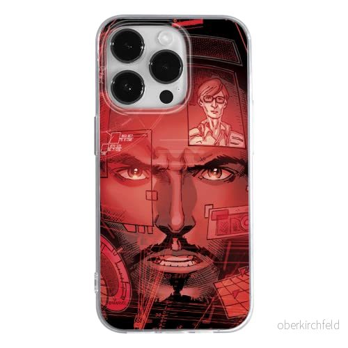 ERT GROUP mobiltelefonfodral för Apple Iphone 14 PRO originalt och officiellt licensierat Marvel mönster Iron Man 016 optimalt anpassad till formen på mobiltelefonen, fodral tillverkad av TPU plast 5905131924827