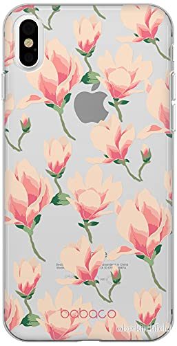 ERT GROUP mobiltelefonfodral för Apple Iphone X/XS originalt och officiellt licensierat Babaco mönster Flowers 016 Vit optimalt anpassad till formen på mobiltelefonen, gedeeltelijk transparant 5903932624915
