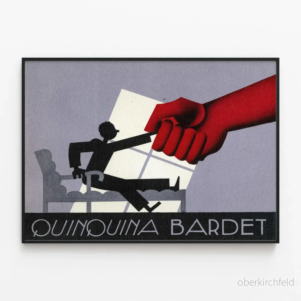 Vintageposter Quinquina Bardet - Retro väggdekoration