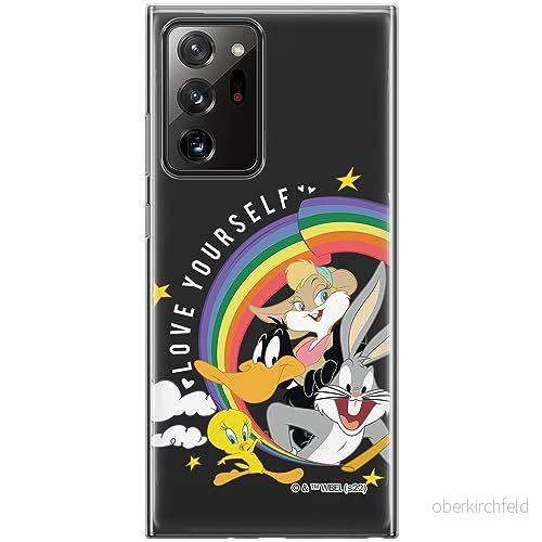 ERT GROUP mobiltelefonfodral för Samsung GALAXY NOTE 20 ULTRA originalt och officiellt licensierat Looney Tunes mönster 016 optimalt anpassad till formen på mobiltelefonen, gedeeltelijk transparant 5905511998554