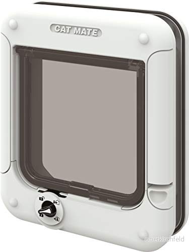 Petmate Rotary 4 Way Locking Cat Flap White 35368003585