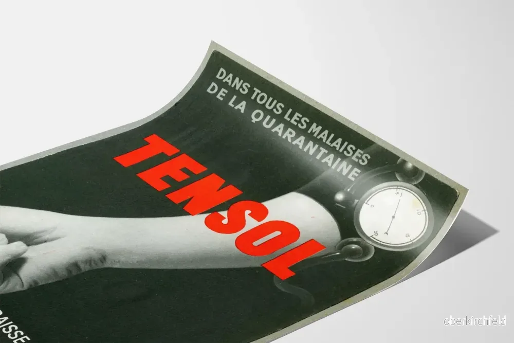 Vintage reklamposter för Tensol för hjärt- och kärlhälsa - Bild 3