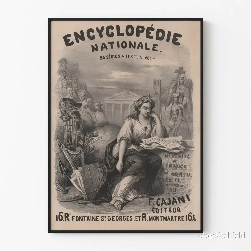 Vintageposter Encyclopédie Nationale Histoire de France Anquetil