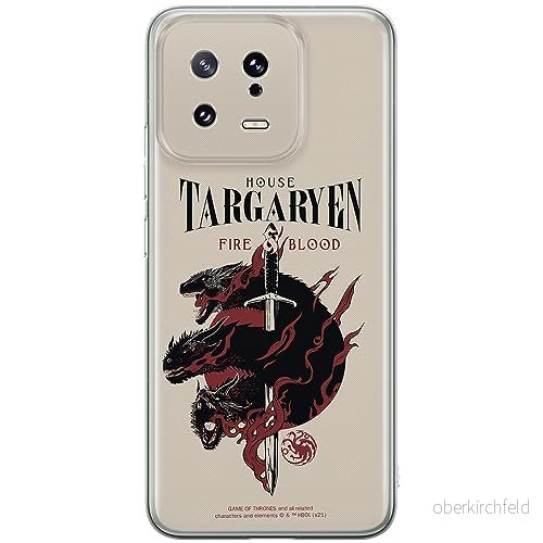 ERT GROUP mobiltelefonfodral för Xiaomi 13 originalt och officiellt licensierat Game of Thrones mönster 006 optimalt anpassad till formen på mobiltelefonen, fodral tillverkad av TPU plast 5905511903640