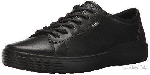 ECCO Soft 7 GTX herr Sneakers låg topp, Svart, 43 EU 809704006581