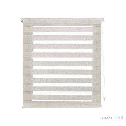 Decorblind Dubbelskikts rullgardin utan verktyg och ingen borrning, mått: 120 x 180 cm bredd längd/mått gardinduk: 117 175, natt dag råfärg, fönsterrullgardiner 8434363544222