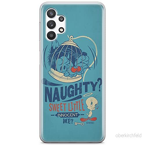 ERT GROUP mobiltelefonfodral för Samsung A32 5G originalt och officiellt licensierat Looney Tunes mönster Sylvester & Tweety 001 anpassad till formen på mobiltelefonen, fodral tillverkad av TPU plast 5903040057766