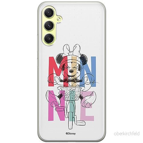ERT GROUP mobiltelefonfodral för Samsung A34 5G originalt och officiellt licensierat Disney mönster Minnie 068 optimalt anpassad till formen på mobiltelefonen, fodral tillverkad av TPU plast 5905511785192
