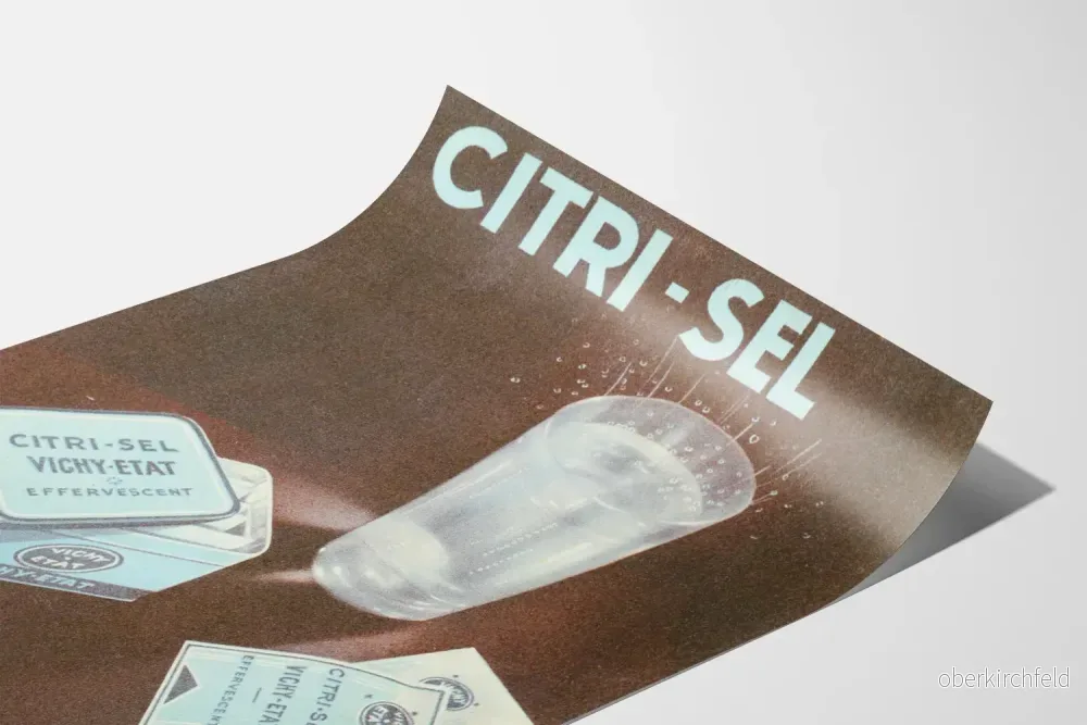 Vintageposter Citri-Sel Vichy-État Bubbelande - Bild 3