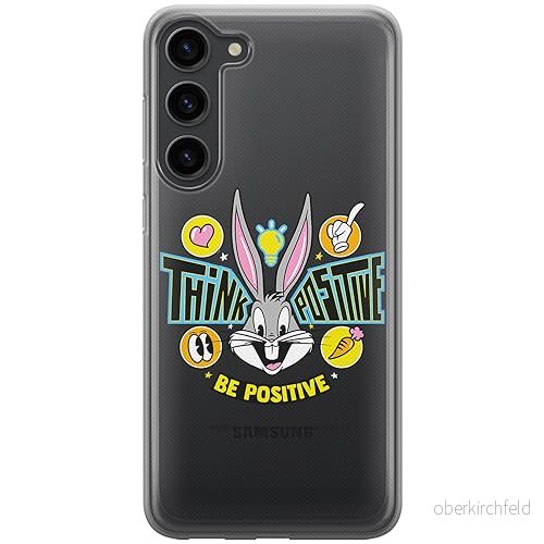 ERT GROUP mobiltelefonfodral för Samsung S23 PLUS originalt och officiellt licensierat Looney Tunes mönster Bugs 019 optimalt anpassad till formen på mobiltelefonen, gedeeltelijk transparant 5905795082888