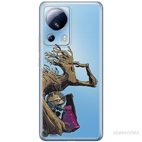 ERT GROUP mobiltelefonfodral för Xiaomi 13 LITE/CIVI 2 originalt och officiellt licensierat Marvel mönster Guardians of the Galaxy 003 anpassad till formen på mobiltelefonen, gedeeltelijk transparant 5905511934408