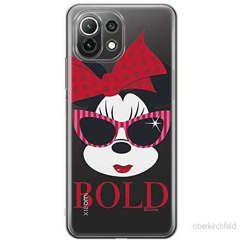 ERT GROUP mobiltelefonfodral för Xiaomi 11 LITE 4G/5G originalt och officiellt licensierat Disney mönster Minnie 045, gedeeltelijk transparant 5903932698978