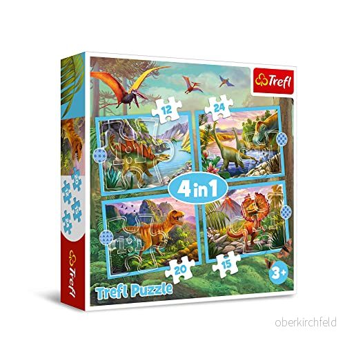 Trefl Pussel Dinosaurier 4 in 1 5900511346091