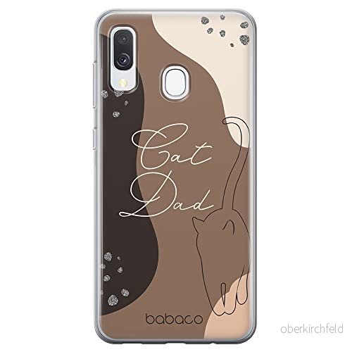 ERT GROUP mobiltelefonfodral för Samsung A40 originalt och officiellt licensierat Babaco mönster Cats 010 optimalt anpassad till formen på mobiltelefonen, fodral tillverkad av TPU plast 5905131092175
