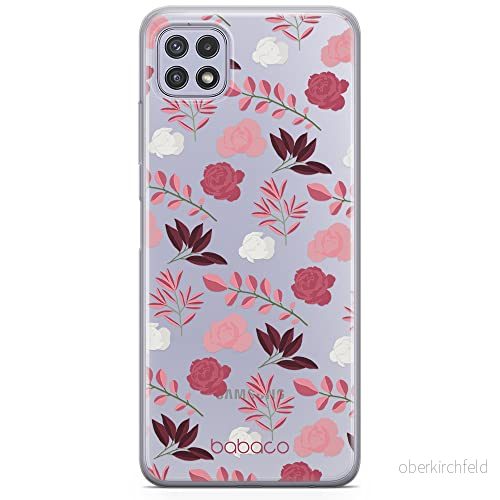 ERT GROUP mobiltelefonfodral för Samsung A22 5G originalt och officiellt licensierat Babaco mönster Flowers 020 optimalt anpassad till formen på mobiltelefonen, gedeeltelijk transparant 5903932810943