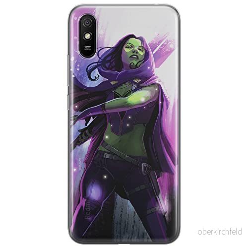 ERT GROUP mobiltelefonfodral för Xiaomi REDMI 9A originalt och officiellt licensierat Marvel mönster Gamora 001 Vit optimalt anpassad till formen på mobiltelefonen, fodral tillverkad av TPU plast 5903040295052
