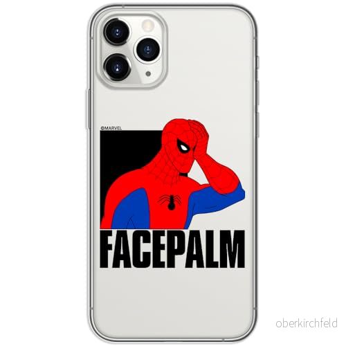 ERT GROUP mobiltelefonfodral för Iphone 11 PRO originalt och officiellt licensierat Marvel mönster Spider Man 029 optimalt anpassad till formen på mobiltelefonen, gedeeltelijk transparant 5905795005542