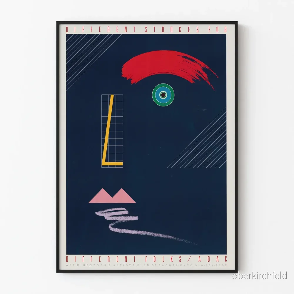 Abstrakt grafisk poster ’Different Strokes for Different Folks’ – Modern väggdekoration Abstrakt grafisk poster ’Different Strokes for Different Folks’ – Modern väggdekoration