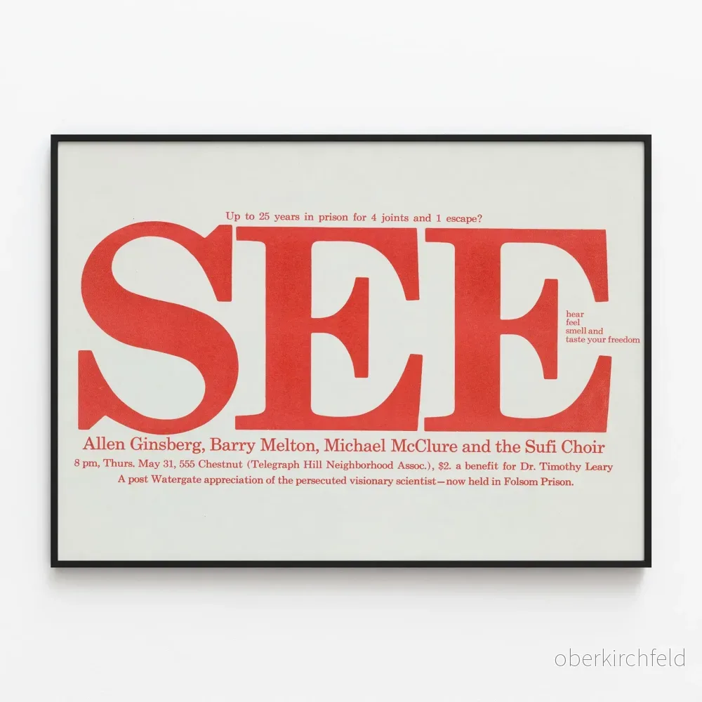 Vintageposter 'See' - Väggdekoration Konst och Poesi
