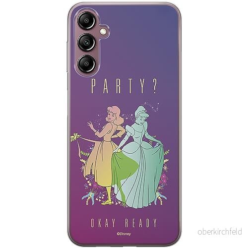 ERT GROUP mobiltelefonfodral för Samsung A14 4G/5G originalt och officiellt licensierat Disney mönster Cindrella 002 optimalt anpassad till formen på mobiltelefonen, fodral tillverkad av TPU plast 5905511836603