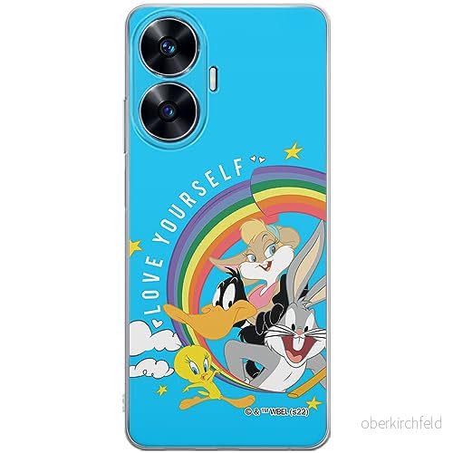 ERT GROUP mobiltelefonfodral för Realme C55 originalt och officiellt licensierat Looney Tunes mönster 016 optimalt anpassad till formen på mobiltelefonen, fodral tillverkad av TPU plast 5905511997779
