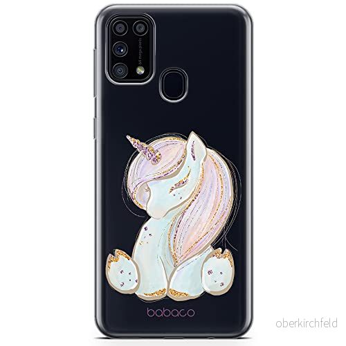 ERT GROUP mobiltelefonfodral för Samsung M31 originalt och officiellt licensierat Babaco mönster Unicorn 002 optimalt anpassad till formen på mobiltelefonen, gedeeltelijk transparant 5904805412196