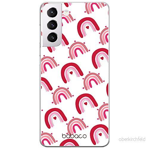 ERT GROUP mobiltelefonfodral för Samsung S21 originalt och officiellt licensierat Babaco mönster Rainbow 001 optimalt anpassad till formen på mobiltelefonen, gedeeltelijk transparant 5904805040337
