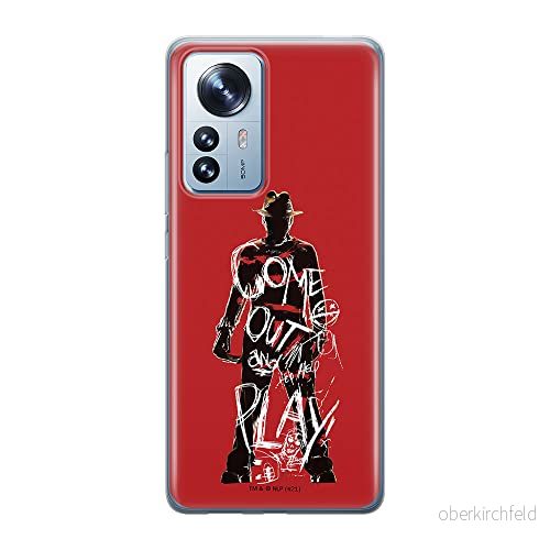 ERT GROUP mobiltelefonfodral för Xiaomi 12 / 12X originalt och officiellt licensierat Horror mönster Nightmare of Elm Street 006 anpassad till formen på mobiltelefonen, fodral tillverkad av TPU plast 5905511494100