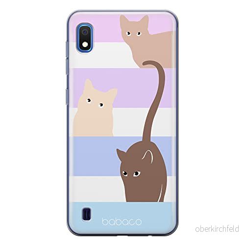 ERT GROUP mobiltelefonfodral för Samsung A10 originalt och officiellt licensierat Babaco mönster Cats 014 optimalt anpassad till formen på mobiltelefonen, fodral tillverkad av TPU plast 5905131094872