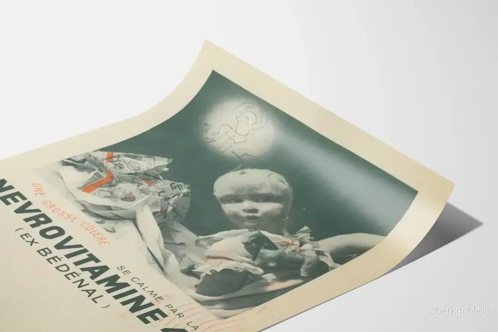 Vintage reklamposter Nevrovitamin 4 väggdekoration - Bild 3