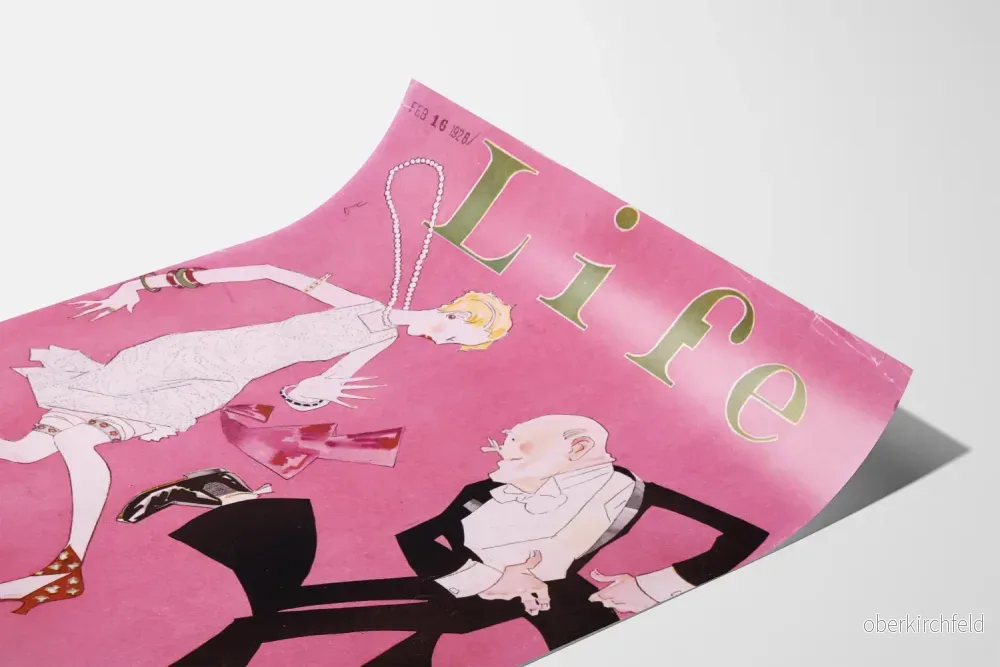 Vintageaffisch Life Magazine 1926 Dans och Elegans Art Déco - Bild 3
