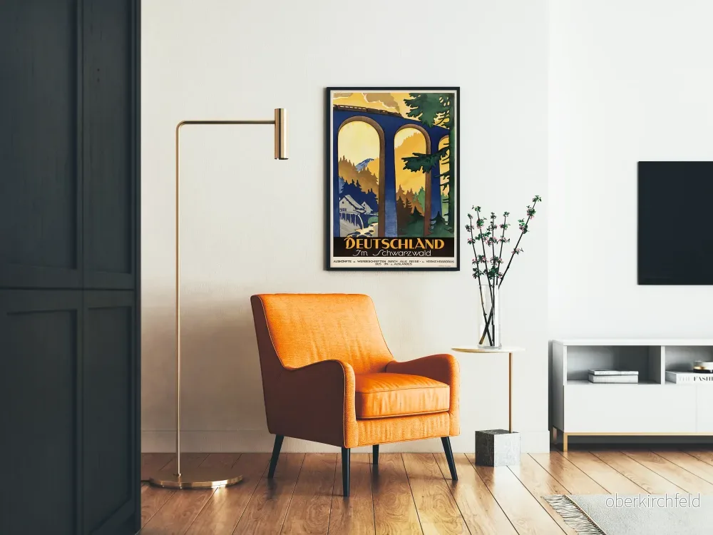Vintageposter Tyskland Svartskogen och Viadukten - Bild 2