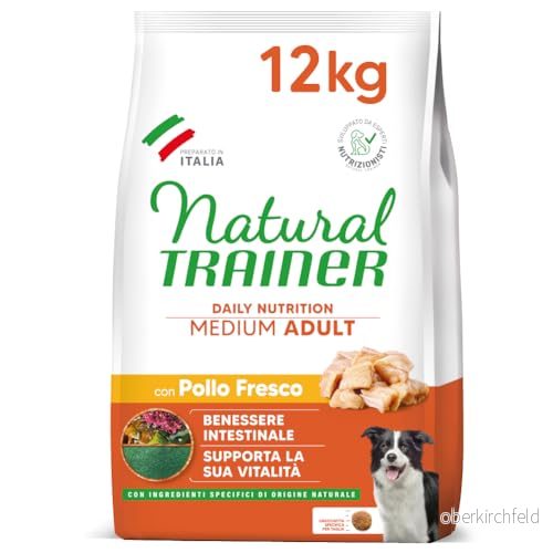 Natural Trainer Medium hundmat för vuxna med kyckling 12 kg 8015699006761