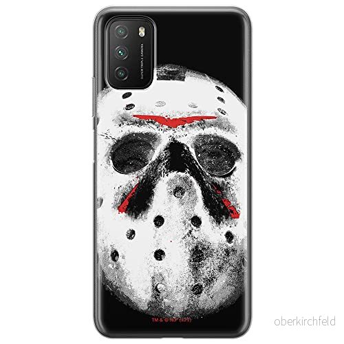 ERT GROUP mobiltelefonfodral för Xiaomi REDMI 9T/ POCO M3 originalt och officiellt licensierat Horror mönster Friday the 13th 015 anpassad till formen på mobiltelefonen, fodral tillverkad av TPU plast 5905511115944