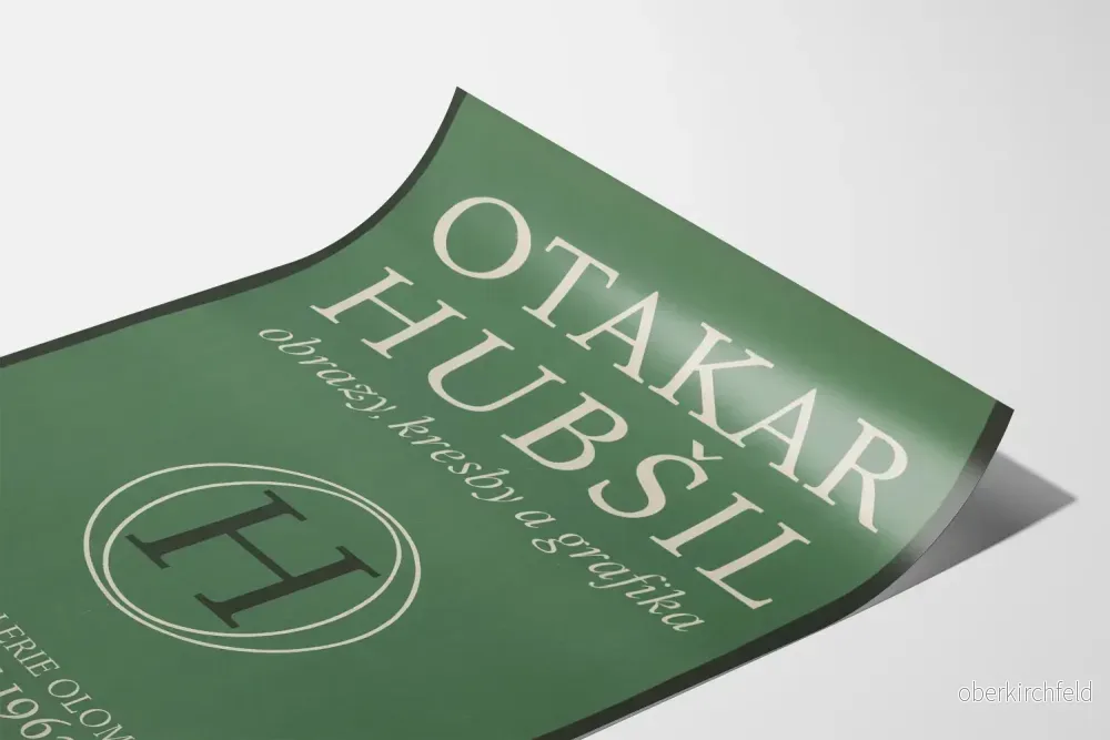 Utställningsposter Otakar Hubšil - teckningar och gravyrer 1962 - Bild 3
