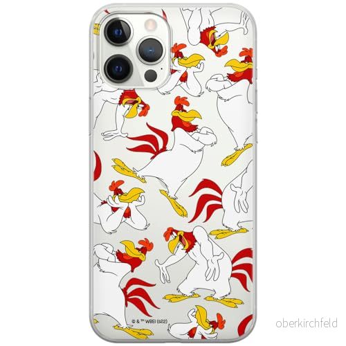 ERT GROUP mobiltelefonfodral för Iphone 12 PRO MAX originalt och officiellt licensierat Looney Tunes mönster Foghorn Leghorn 001 anpassad till formen på mobiltelefonen, gedeeltelijk transparant 5905511666033