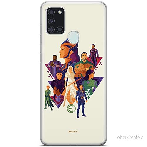 ERT GROUP mobiltelefonfodral för Samsung A21s originalt och officiellt licensierat Marvel mönster Eternals 007 optimalt anpassad till formen på mobiltelefonen, fodral tillverkad av TPU plast 5904805112232