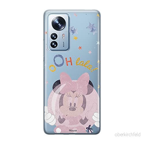 ERT GROUP mobiltelefonfodral för Xiaomi 12 / 12X originalt och officiellt licensierat Disney mönster Minnie 046 optimalt anpassad till formen på mobiltelefonen, gedeeltelijk transparant 5905511482619