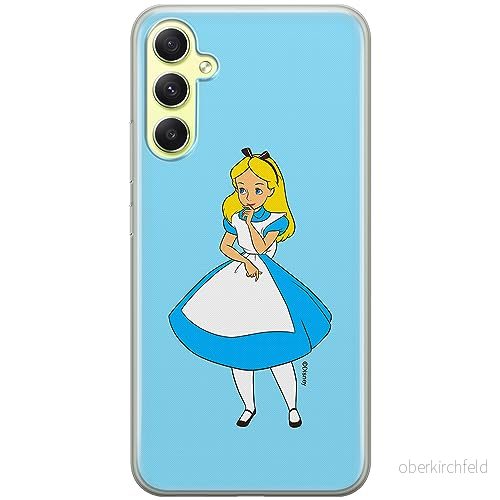 ERT GROUP mobiltelefonfodral för Samsung A34 5G originalt och officiellt licensierat Disney mönster Alice 010 optimalt anpassad till formen på mobiltelefonen, fodral tillverkad av TPU plast 5905511782368