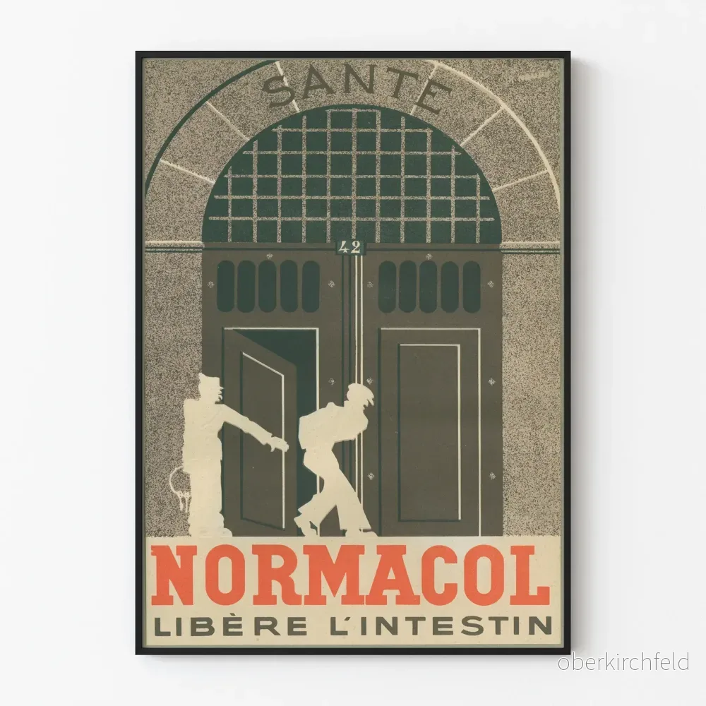 Vintageaffisch Normacol Santé - Retro Väggdekoration
