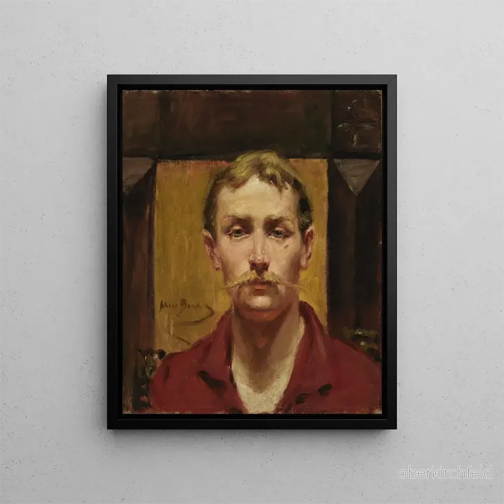 Målning av en blond man – Alice Pike Barney | Konsttryck Målning av en blond man – Alice Pike Barney | Konsttryck
