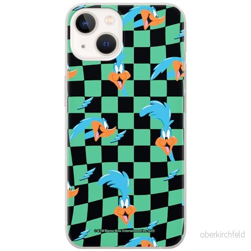 ERT GROUP mobiltelefonfodral för Iphone 13 originalt och officiellt licensierat Looney Tunes mönster Roadrunner 005 optimalt anpassad till formen på mobiltelefonen, fodral tillverkad av TPU plast 5905795127862