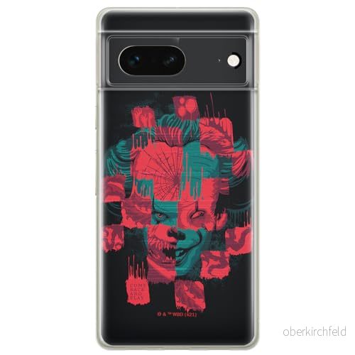 ERT GROUP mobiltelefonfodral för Google PIXEL 7 originalt och officiellt licensierat Horror mönster It 013 optimalt anpassad till formen på mobiltelefonen, fodral tillverkad av TPU plast 5905795152277