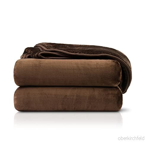 Amago Gosig Filt, Kashmirkänsla, 220 x 240 cm Choklad 4021626021015
